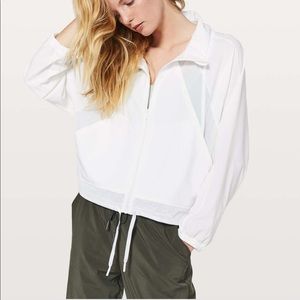 Lululemon NWT Size 10 White Get Going Jacket